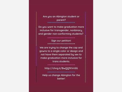 Abington HS Student Starts Petition Against Gendered Graduation Garb